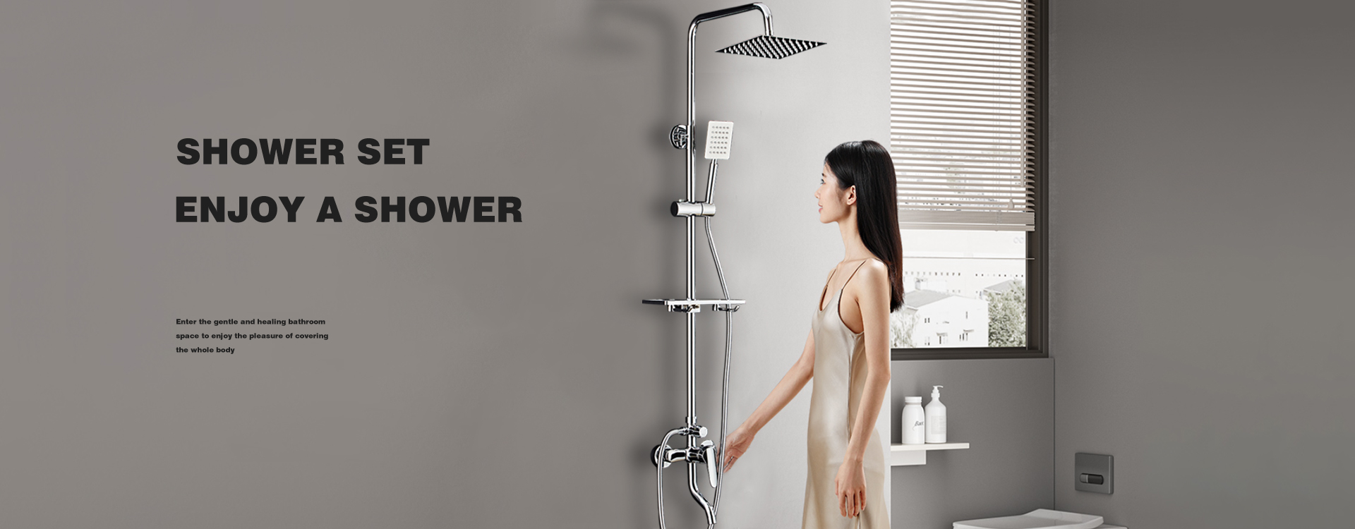 Shower Set, Towel Rack, Basin Faucet - XAOZO