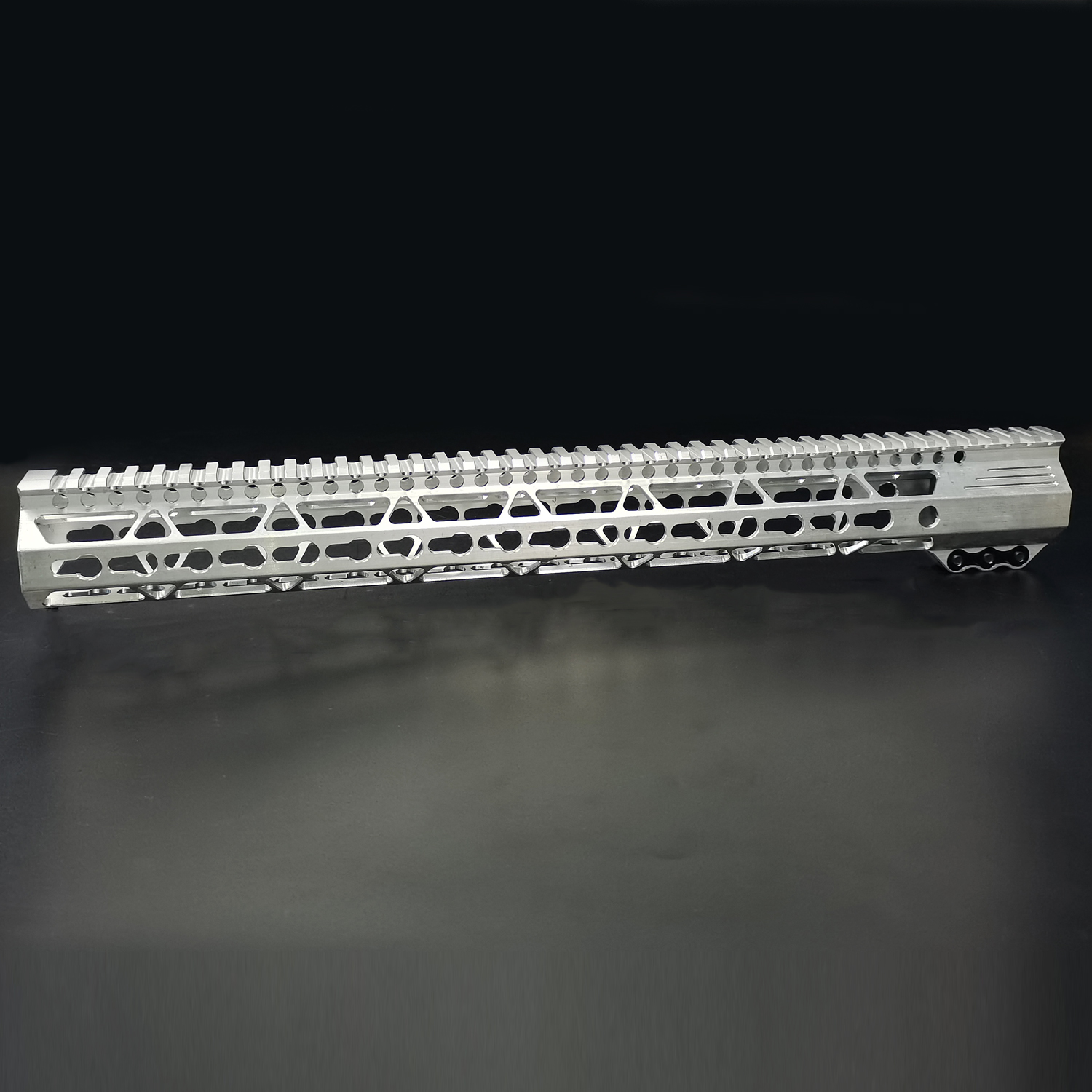 17 Inch Clamp mounted design KeyMod Handguard Top Rail Fits .223/5.56 (AR15) Spec Raw aluminum FKH-17A