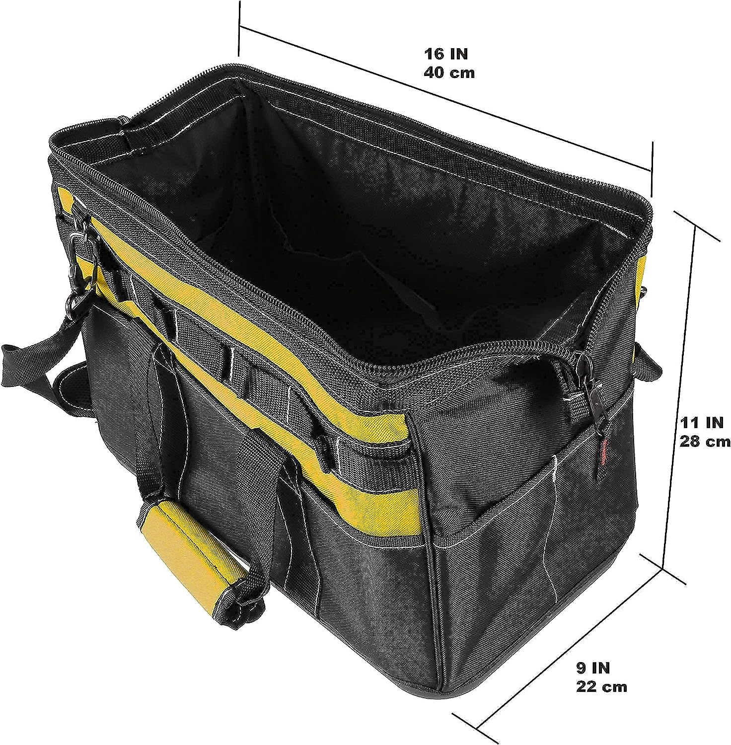 Wide Mouth Tool Bag With Molded Waterproof Base