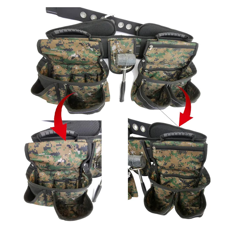 Custom Leather Edge Comfortable Adjust-to-Fit Fat Belt Tool Waist Bag