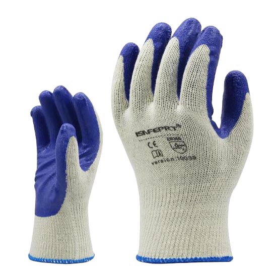  Cotton String Knitted Latex Coated Gloves