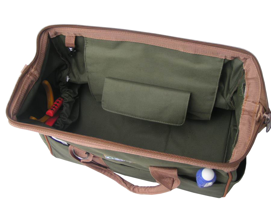 MULTI-USE Polyester Custom Heavy Duty Tool Storage Bag Wide Mouth Tool Bag