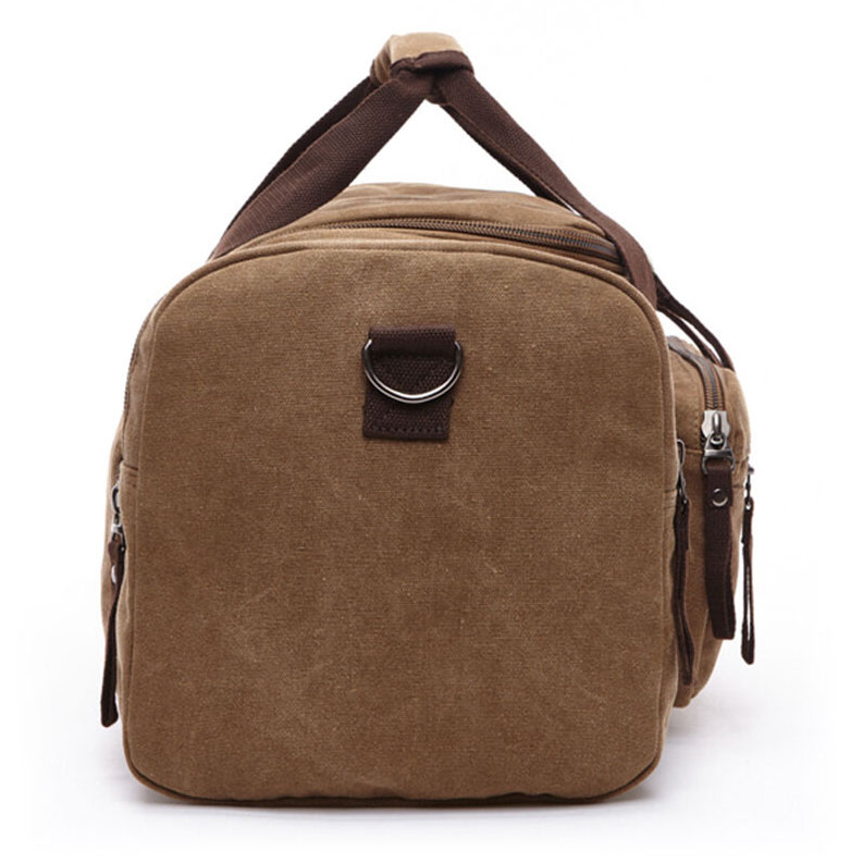 wholesale business lightweight weekender custom vintage travel sports canvas duffel bag for man