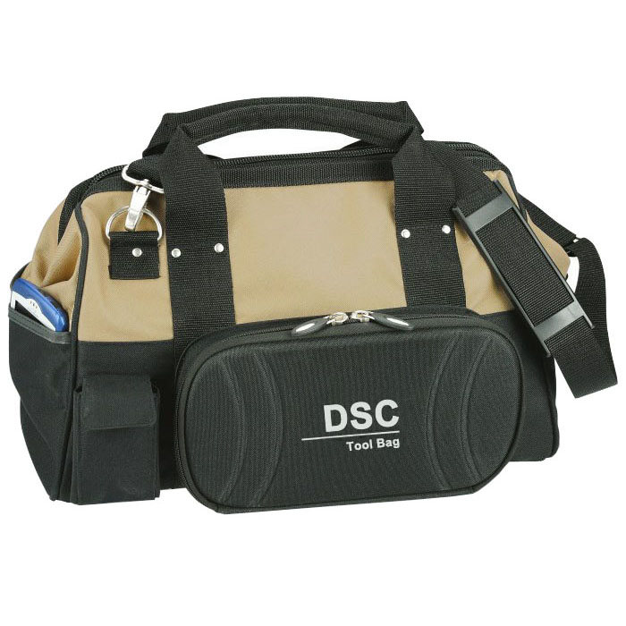 Wide Mouth Tool Storage Bag Tool Bag with Adjustable Shoulder Strap OEM And ODM CS-501205