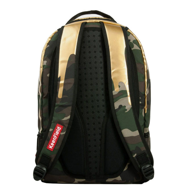 Wholesale China Camo Gold Drips Backpack School Backpack