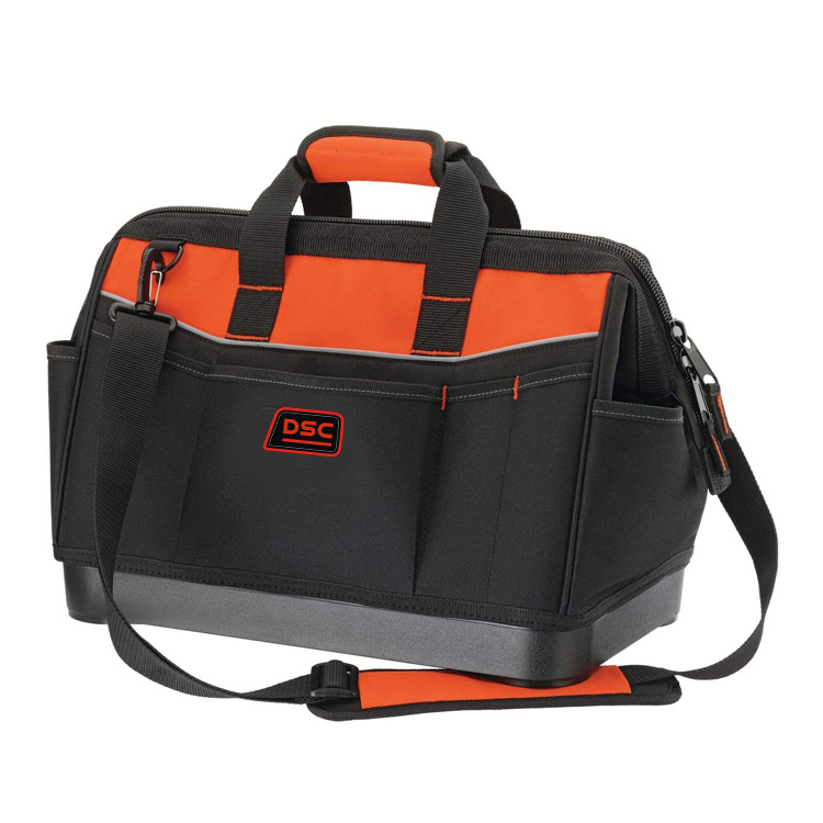 Heavy Duty Multi-Purpose Oxford Zipper Organize Storage Electrian Hanging Tool Bag With Hard Bottom CS-308303