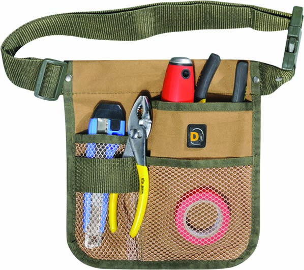 Garden Tool Belt Waist Pouch Bag with Water Bottle Holder