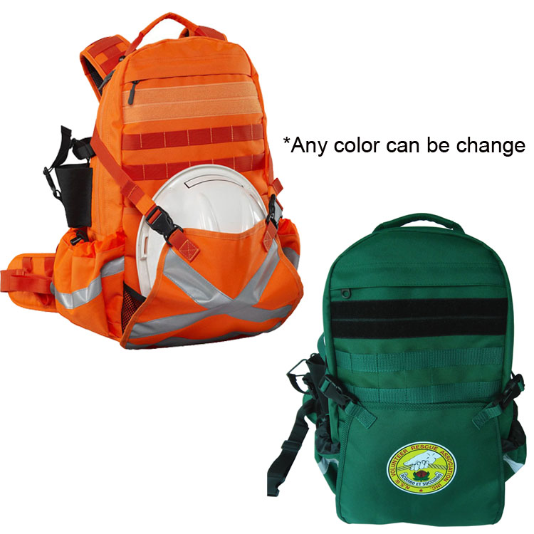 32L Heavy Duty High Visibility Firefighter Backpack with Reflective Tape