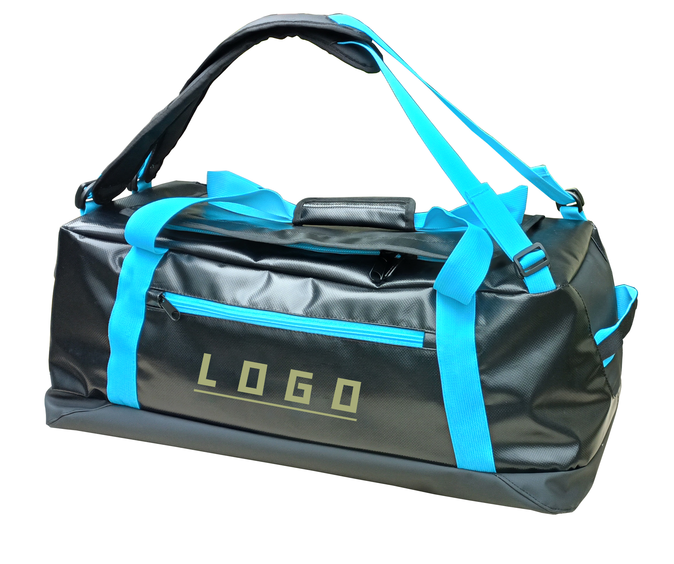 Durable Custom Logo PVC Tarpaulin Sports Dry Duffle Waterproof Travel Duffel Bag KFB-2122