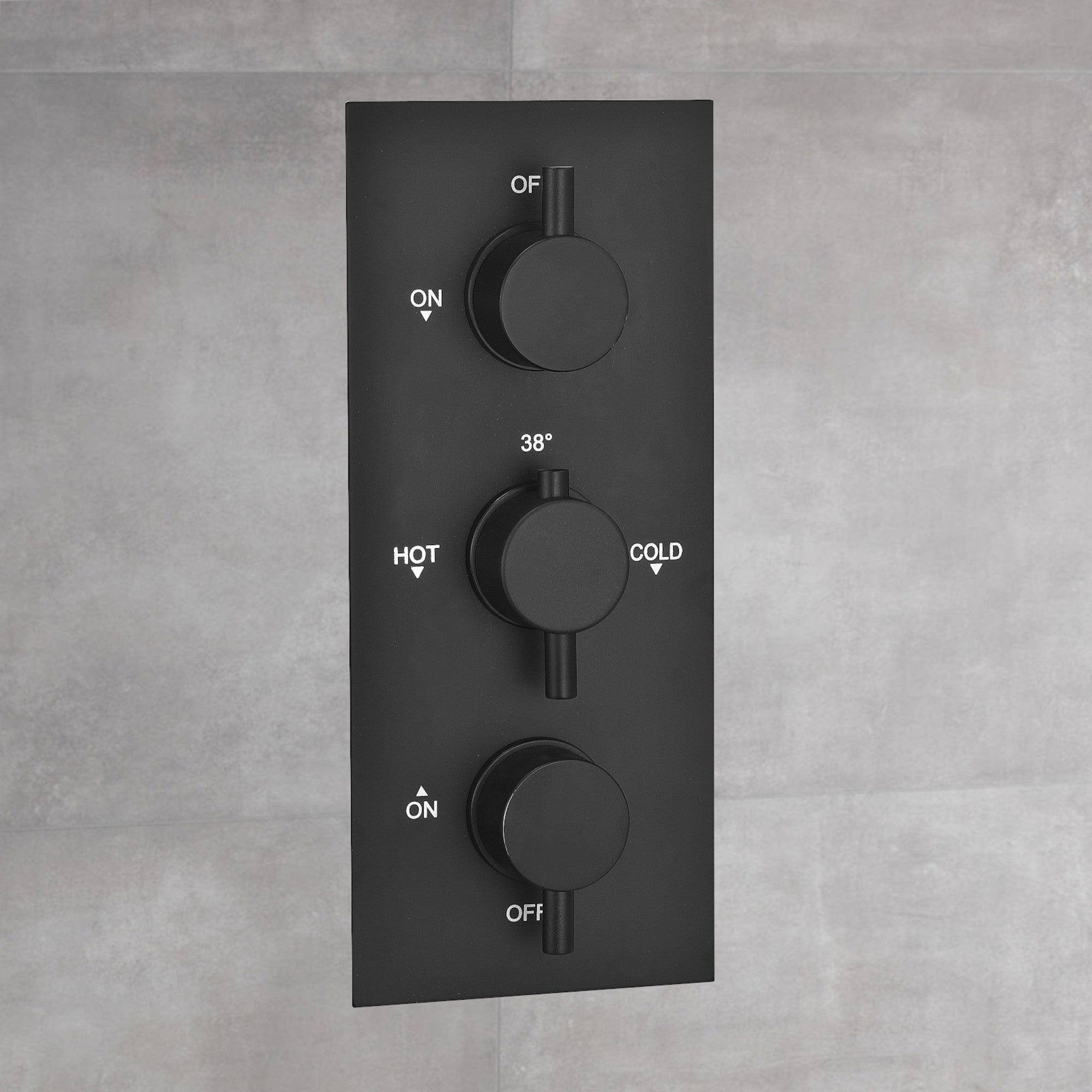 Concealed Shower with Round Handles