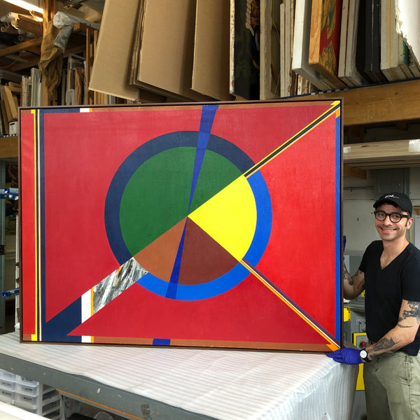 Floater Frames for Artworks on Canvas in Wynwood - Frames and Stretchers - Custom Framing Shop in NYC