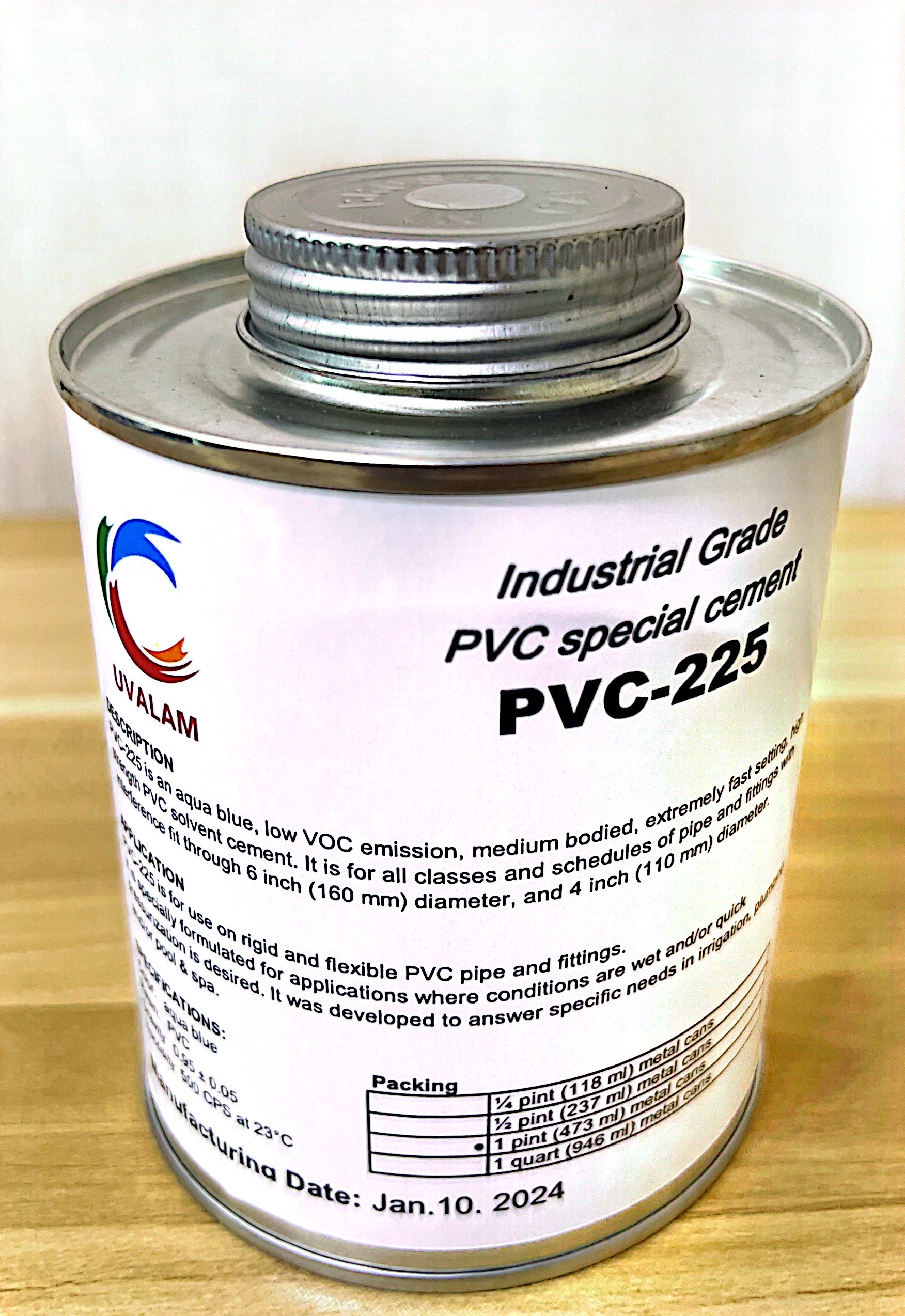 Plastic pipe cement PVC-225