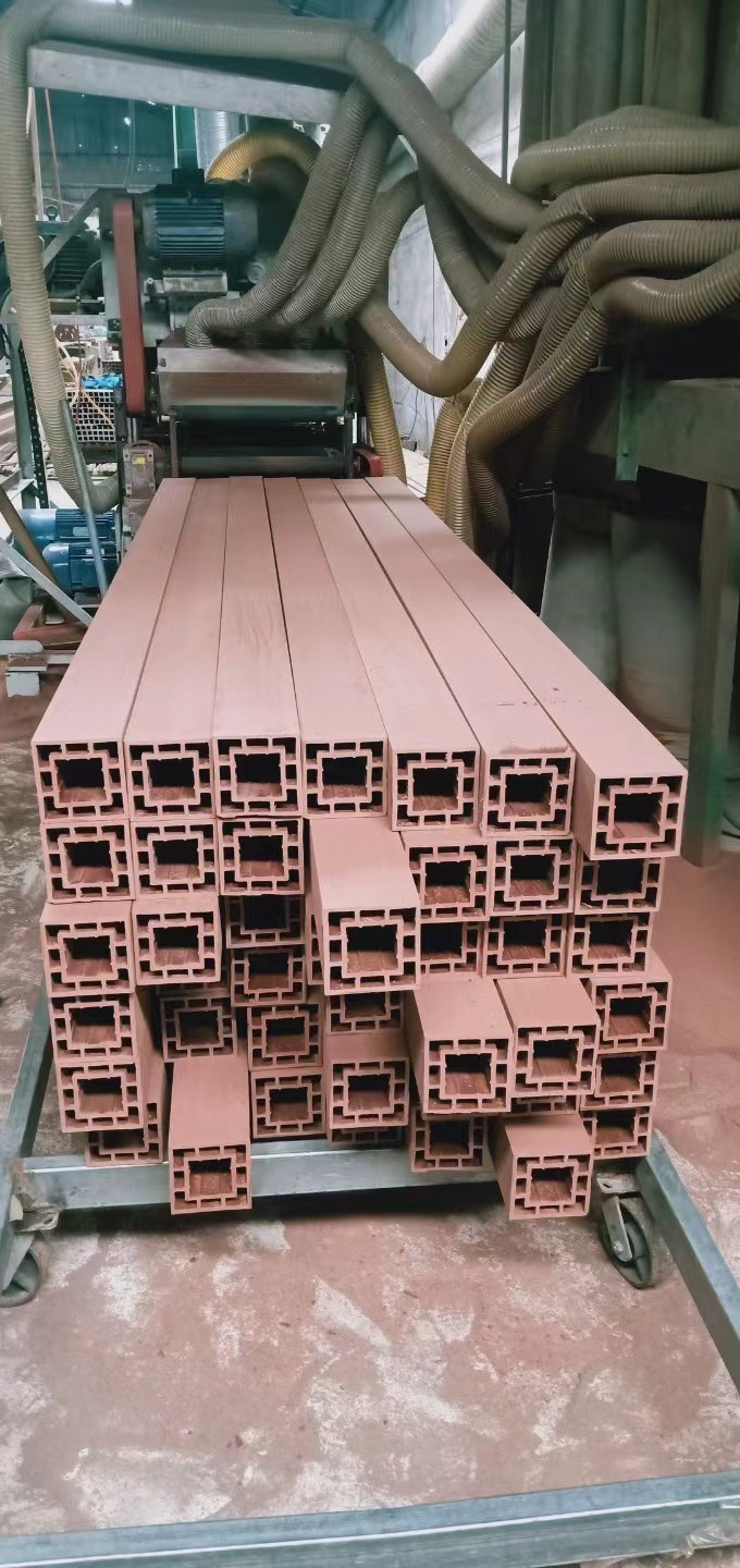 China PVC wood pipe factory wood plastic wood pipe customization