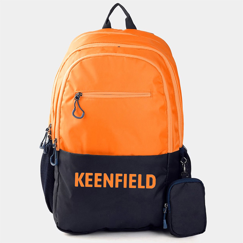 Orange and navy blue colourblocked backpacks CS-501998