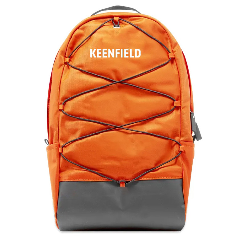 Orange nylon backpack CS-501994