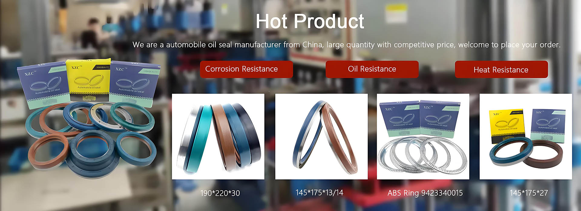 Automotive parts (oil seals, engine mounts, center bearings, etc.)