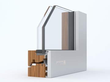 Aluminum clad wooden doors and windows
