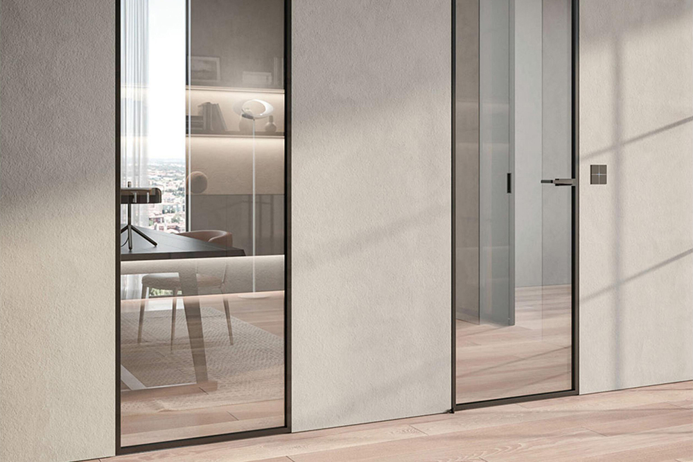Curtain wall doors and windows