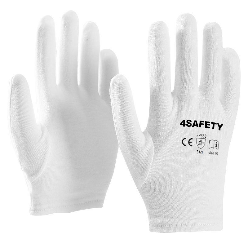 White Cotton Formal Catering Costume Ceremony Ceremonial Work Hand Gloves For Sale