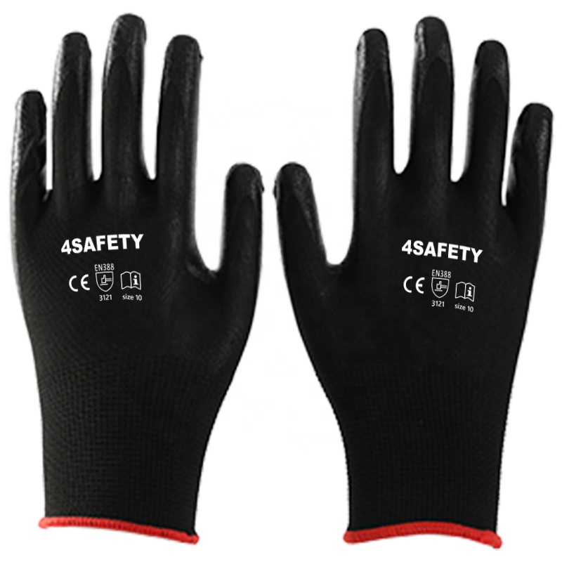 Top Sale Nitrile Coated Work Hand Gloves Mechanic Hand Gloves