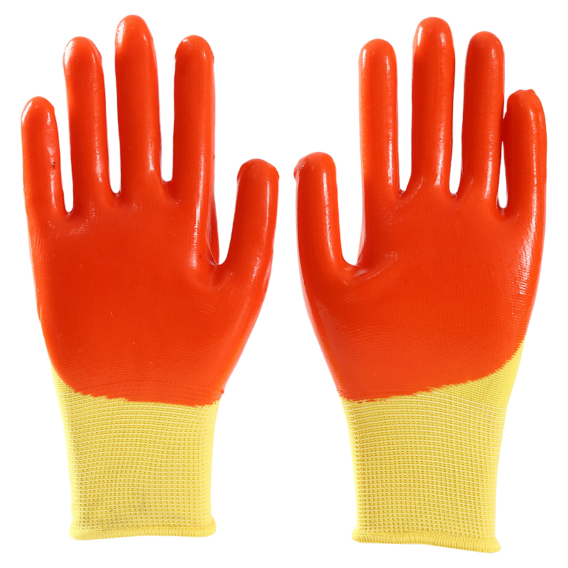 Cheap Pvc Coated Safety Gloves Construction Protective Work Gloves