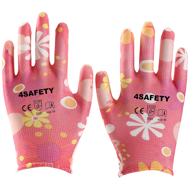 ESD 13 Gauge Knit Glove With PU Coated Safety Gloves For Sale