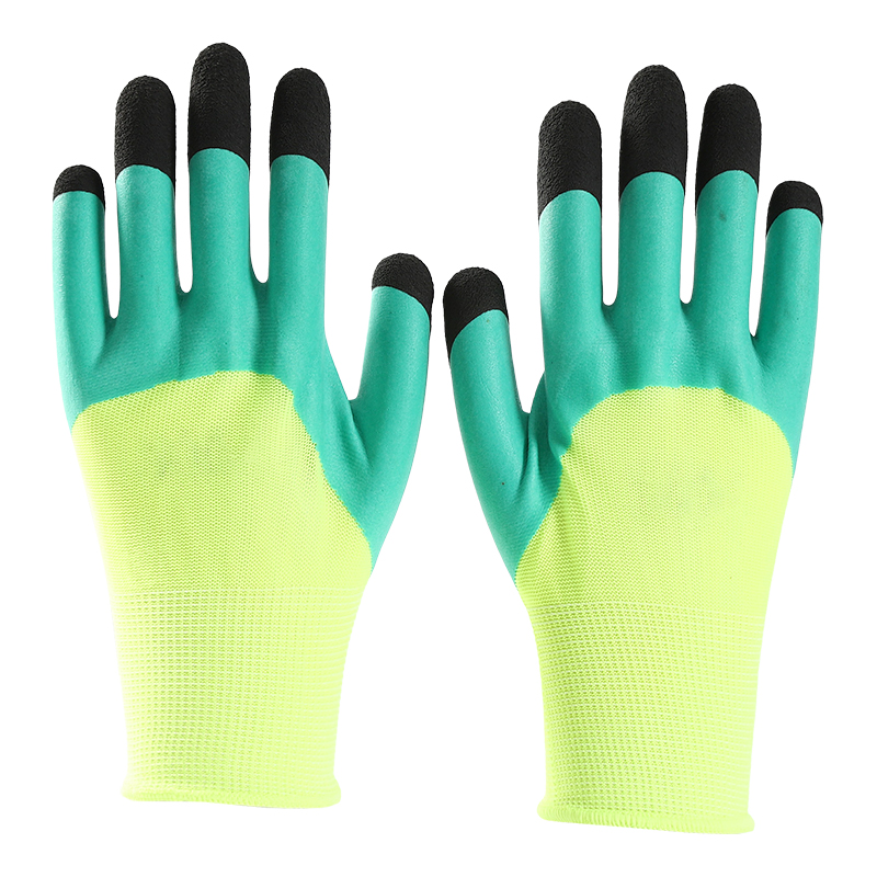 Oem 13 Gauge Foam Latex Coated Gloves