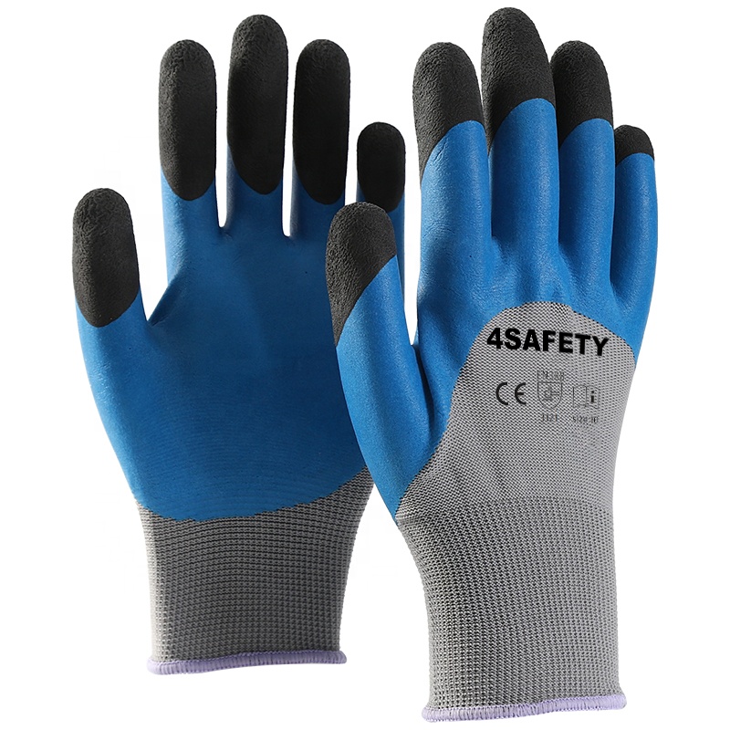 Wear Resistance Polyester Liner Latex Foam Coated Glove With Factory Price