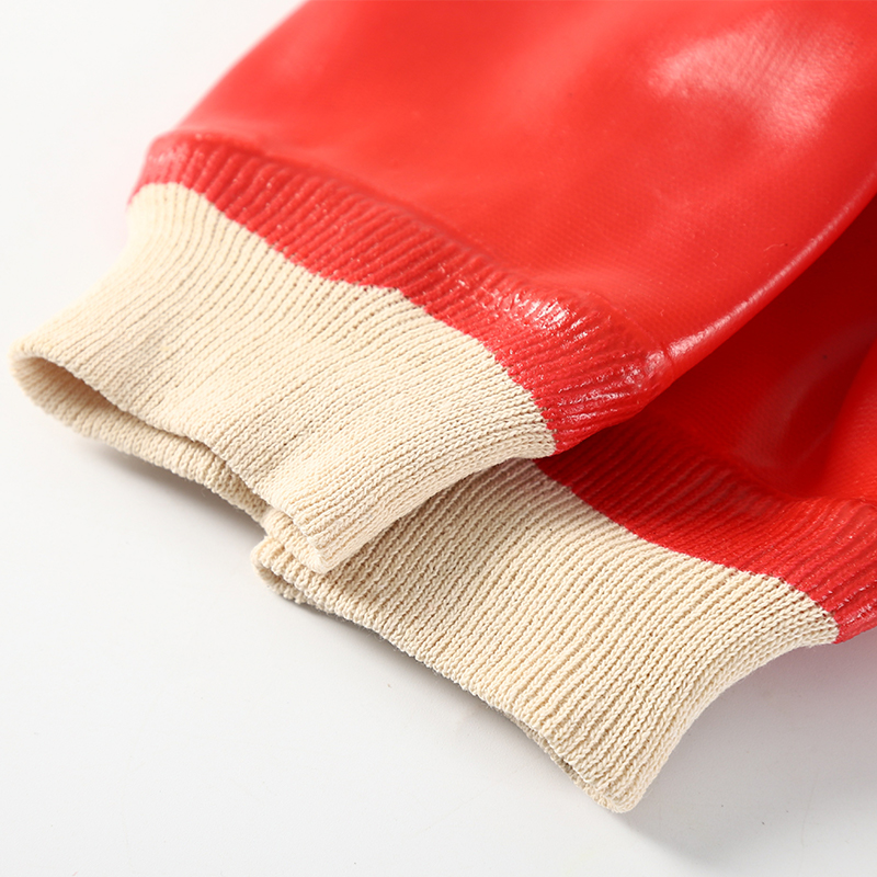 Top Sale Handcraft Gardening General Purpose Work And Industrial Safety Coated Red Pvc Gloves