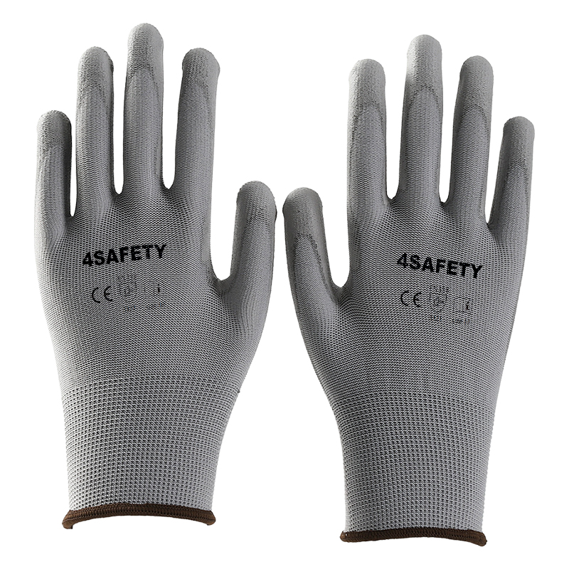 Oem Logo Custom Industry ESD Electrical Works Polyester 13G Glove For Sale