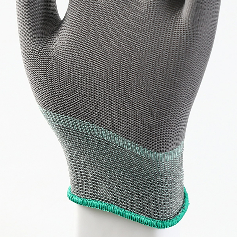                 Gray polyester gloves            