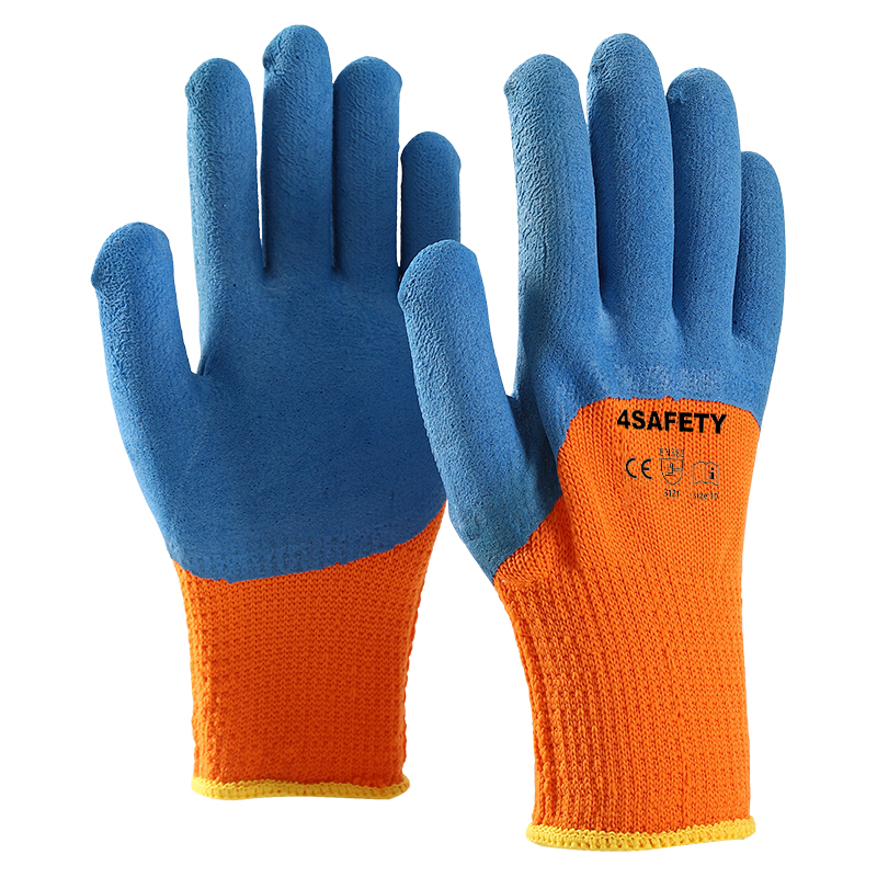 Thermal Palm Coated Latex Winter Cold Resistance Working Glove For Sale