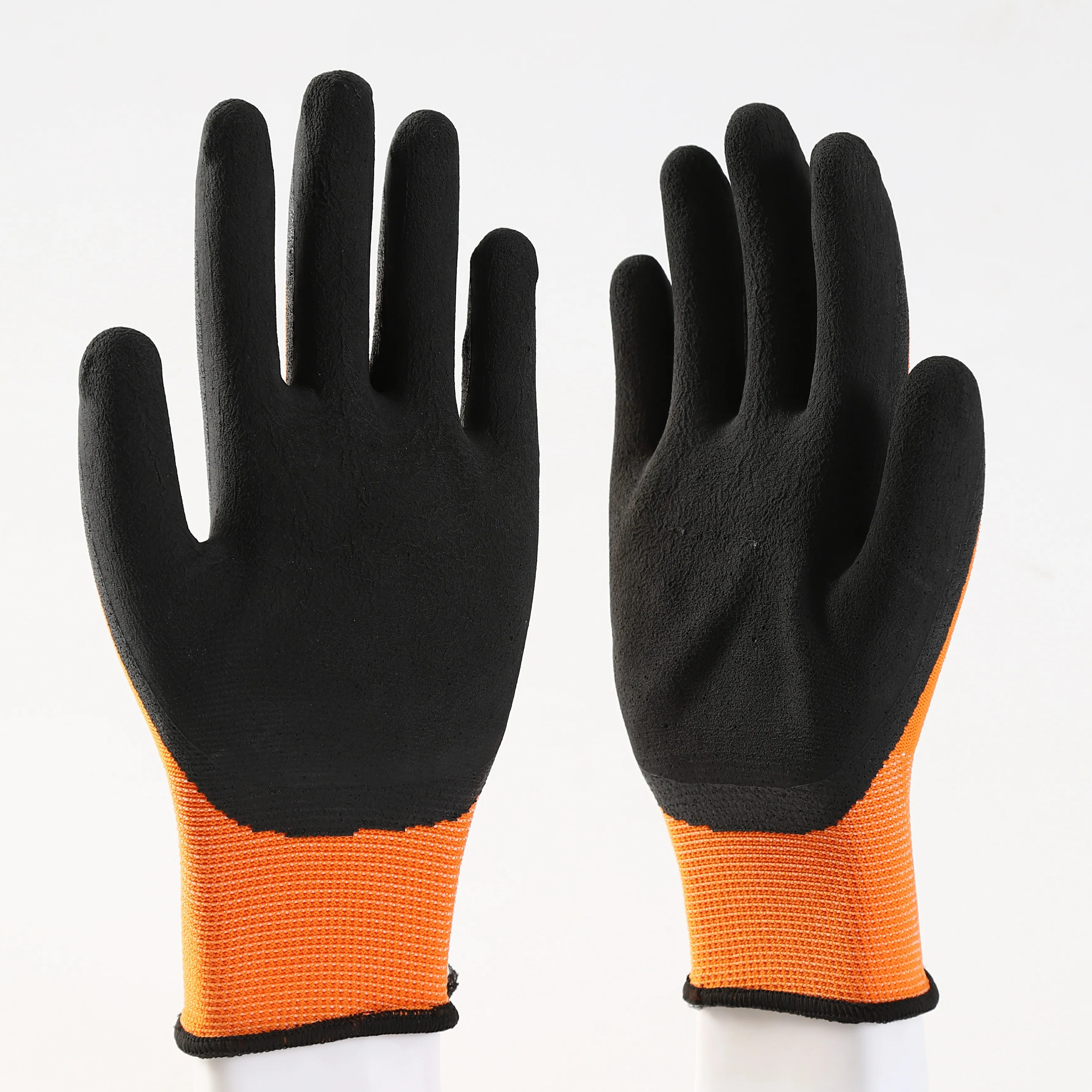13G Polyester anti-slip water proof Foam Latex Coated Safety work Gloves