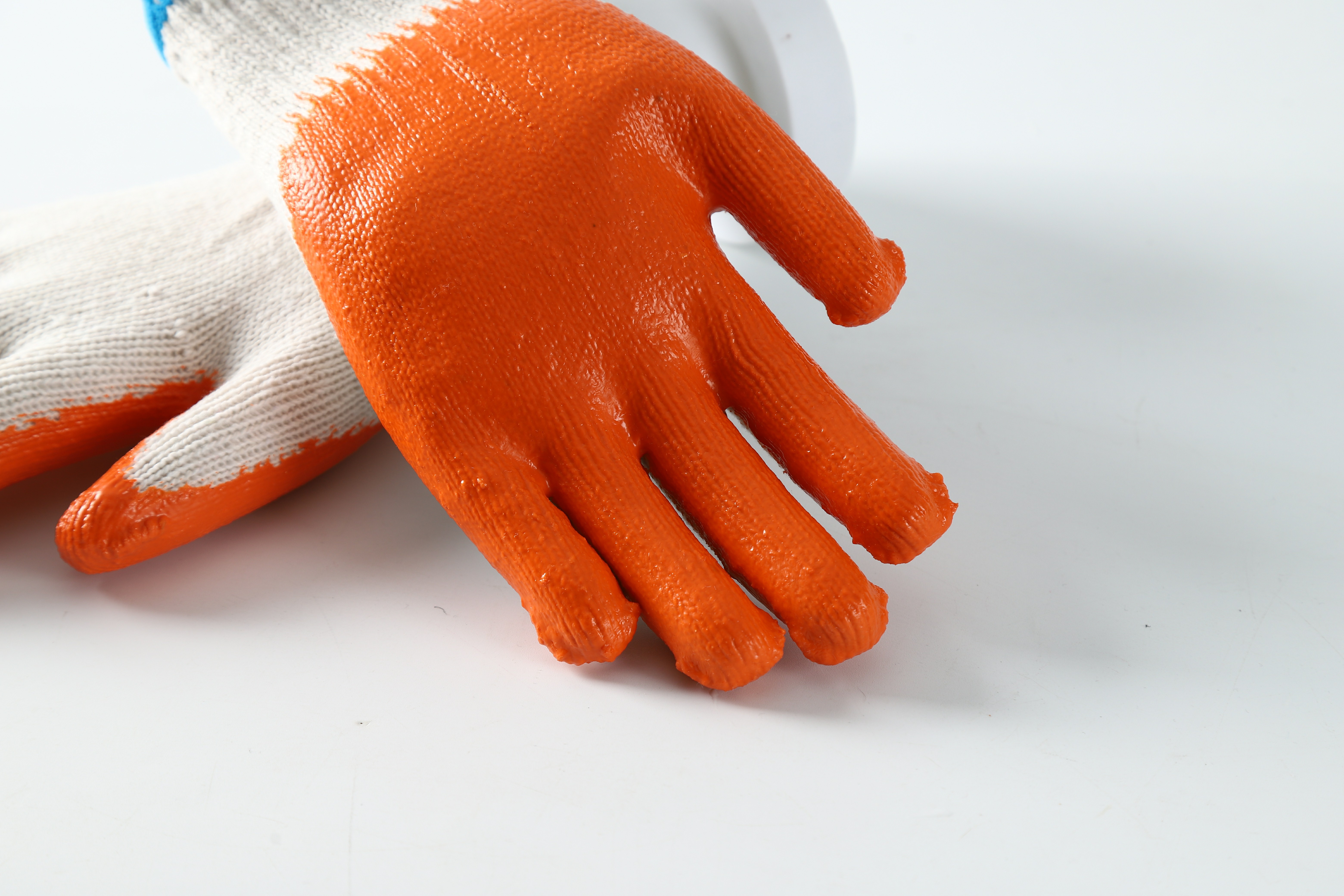 10 Gauge cotton Latex Coated  anti-slip gardening safety work glove