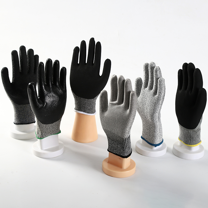 Free Sample Cut Resistance PU Coated PU Dipped Gloves For Labor Protection
