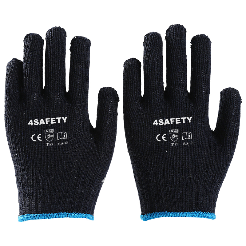 Factory Price High Elastic Breathable Comfortable Black Cotton Gloves