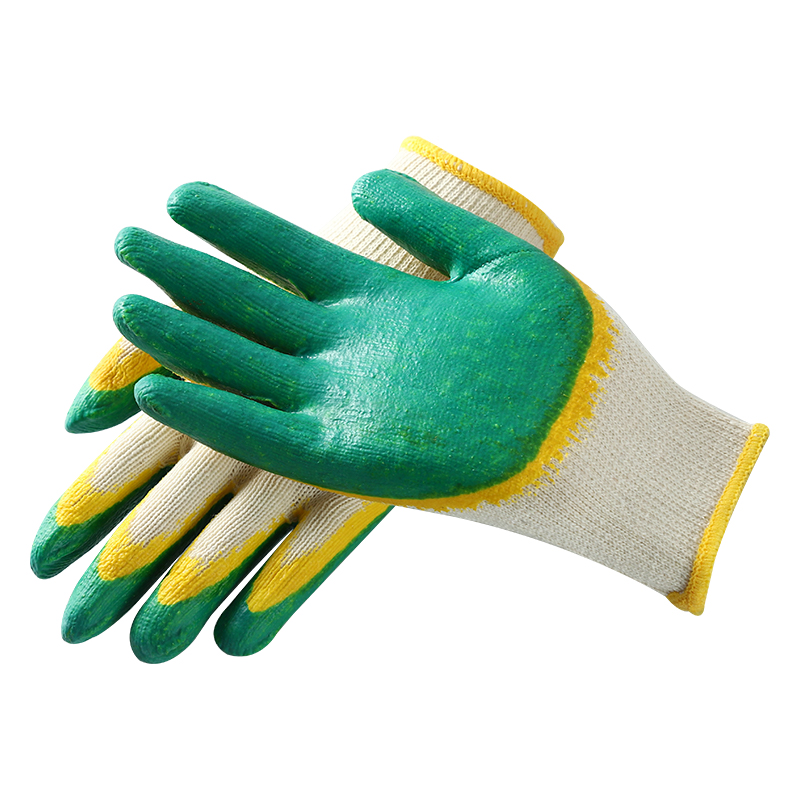 Hot Selling Latex Coated Smooth Gloves With Cotton Liner For Construction