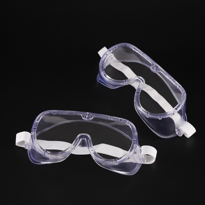OEM Dust-Protect Transparent Anti Scratch Eyewear Plastic Safety Goggles