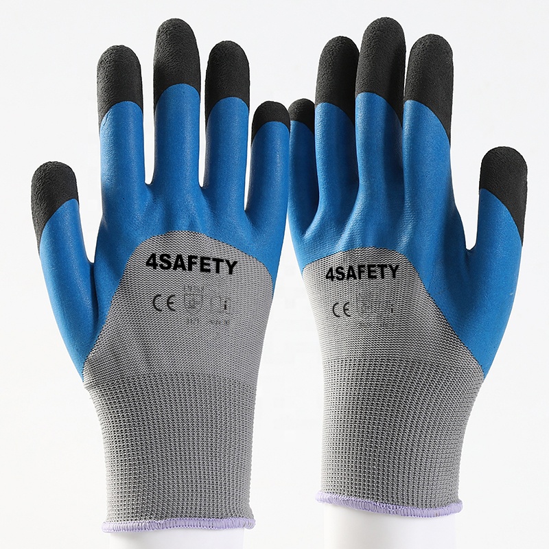 Hot Sale Daily Use Work Safety Labor Protection Industrial Construction Protective Foam Latex Coated Hand Gloves
