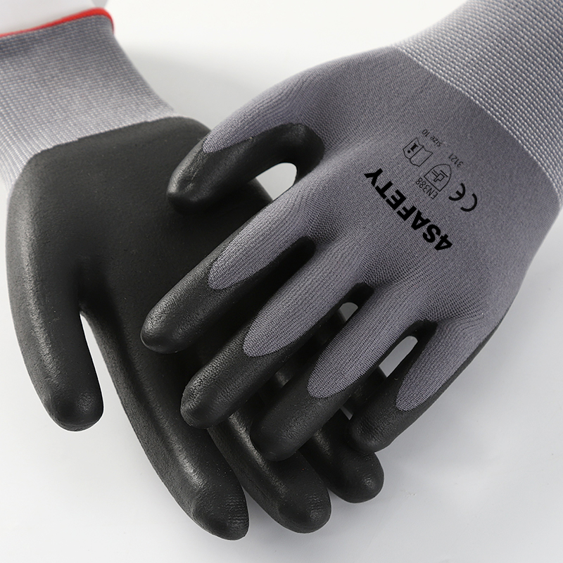 Nitrile Breathable Foam Coated Gloves Heavy Duty Industrial Work Gloves For Sale