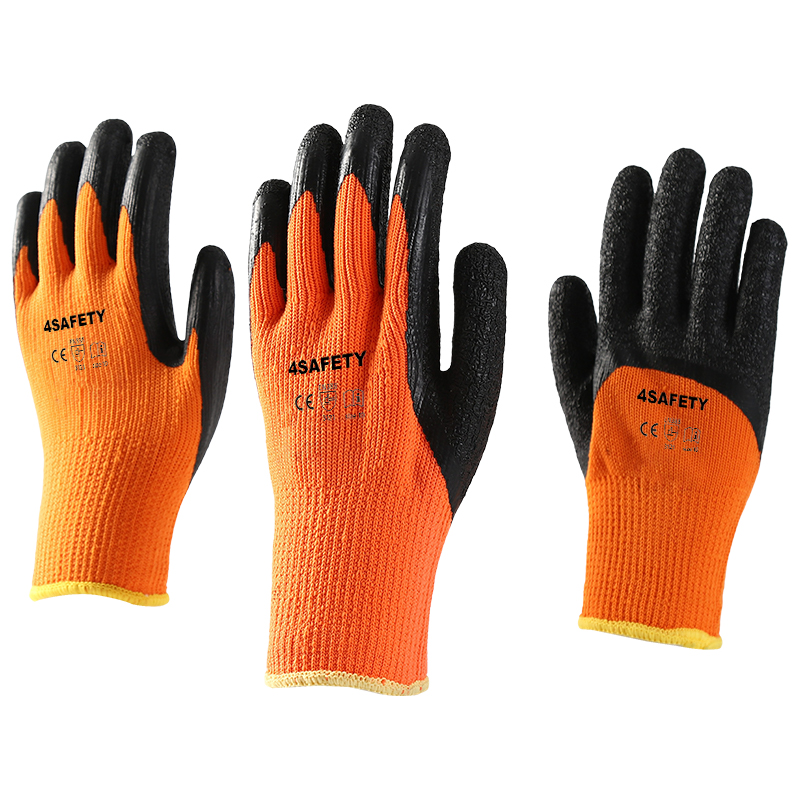 Crinkle Latex Coating Anti-Freeze Low Temperature Cold Protective Winter Gloves