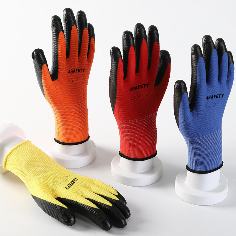 China Supplier Sales Nitrile Coated Strong Grip Protection Work Gloves For Industry