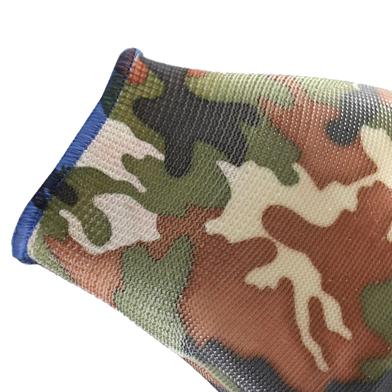 13 Gauge Camouflage Color Camo Nitrile Coated Work Safety Gloves