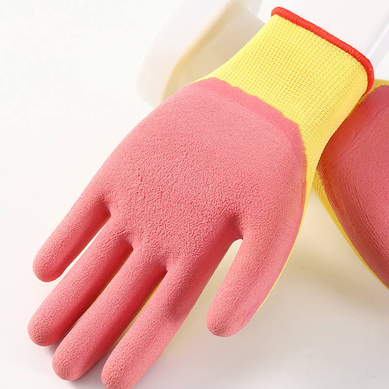 Top Selling Soft Flexible Strong Grip Work Gloves Latex Coated Gloves