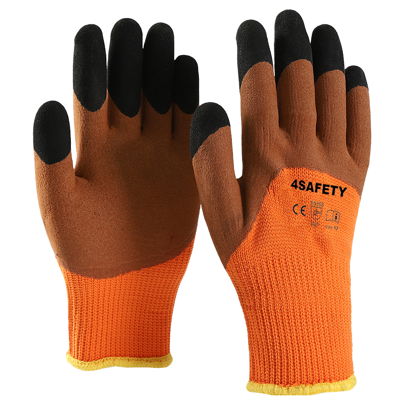 Best Selling Thermal Foam Latex Palm Coated Cold Weather Gloves For Sale