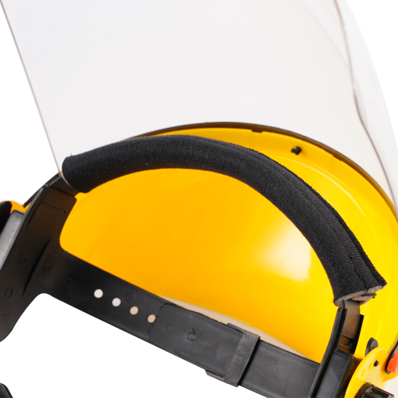 Half Acrylic Face Shield Protective Clear Plastic With Helmet Headgear Faceshield Industry
