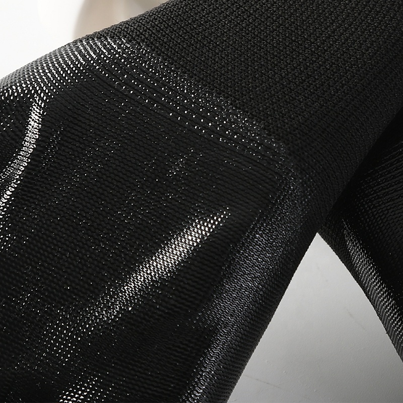 4Safety Construction Black Polyester Liner Palm Coated Black Nitrile Hand Working Gloves