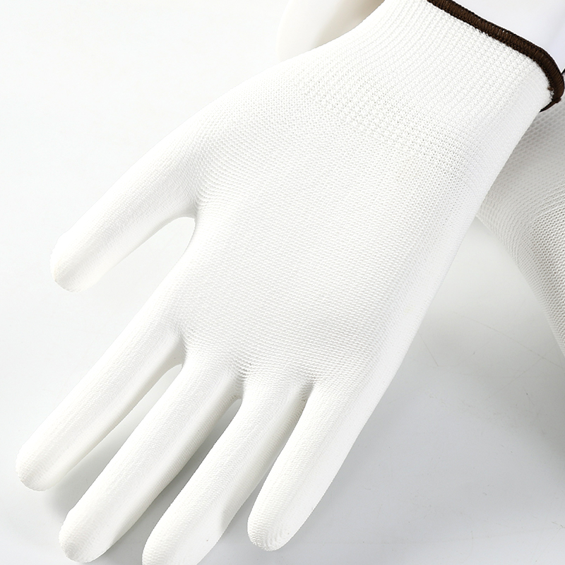 Factory Cheap Price 13 Gauge Polyester Polyurethane Pu Palm Coated Work Safety Gloves