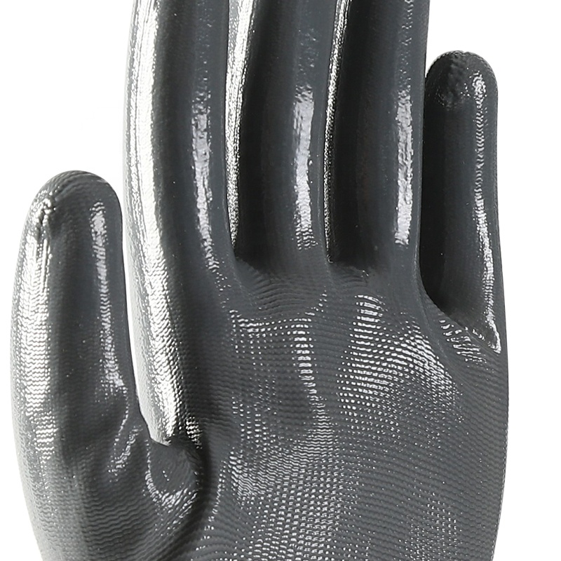 Best Selling 13 Gauge Polyester Liner Nitrile Coated Working Safety Glove For Sale