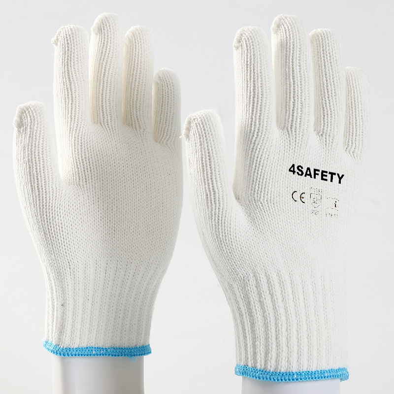 7Gauge 10Gauge Cotton Knitted Anti Slip Gardening Industrial Construction Safety Work Gloves